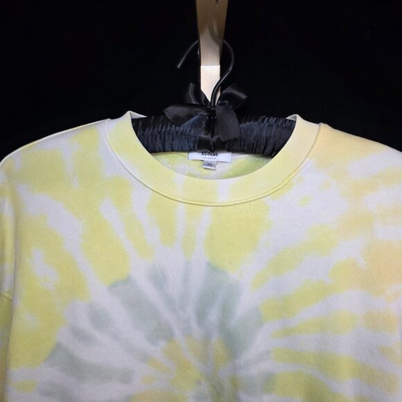 Agolde Tie Dye Balloon Sleeve Crew Neck Sweatshirt XS - Picture 2 of 9